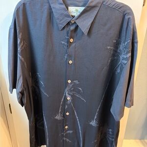 Island Republic Men's Navy Palm Tree Shirt